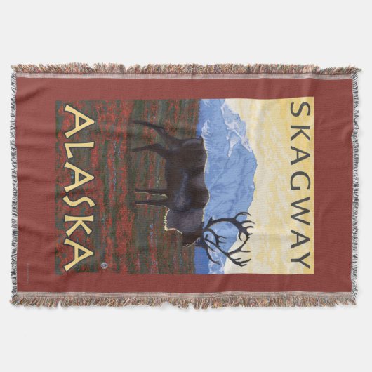 Cariou Scene - Skagway, Alaska Deken (Voorkant)