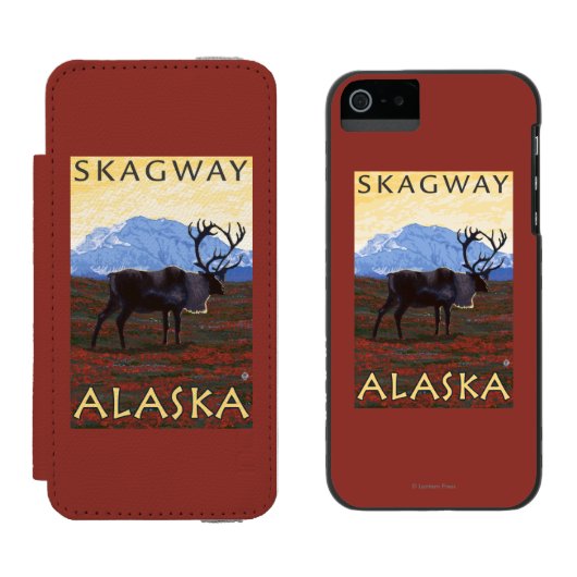 Cariou Scene - Skagway, Alaska Incipio iPhone Portemonnee Hoesje (Naast elkaar)