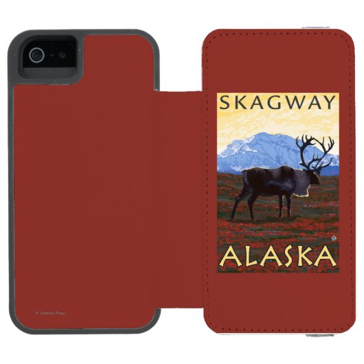 Cariou Scene - Skagway, Alaska Incipio iPhone Portemonnee Hoesje (Agenda Open)