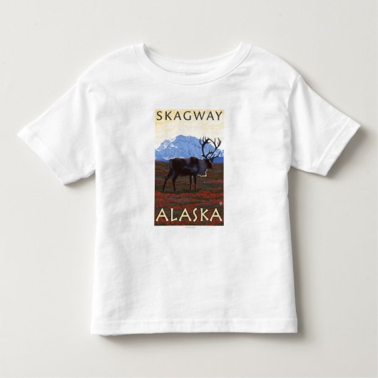 Cariou Scene - Skagway, Alaska Kinder Shirts (Voorkant)