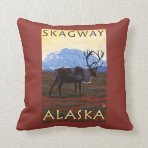 Cariou Scene - Skagway, Alaska Kussen