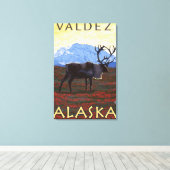 Cariou Scene - Valdez, Alaska Canvas Afdruk (Insitu (Houten vloer))