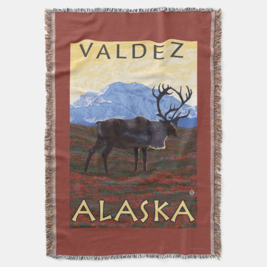 Cariou Scene - Valdez, Alaska Deken (Voorkant Verticaal)