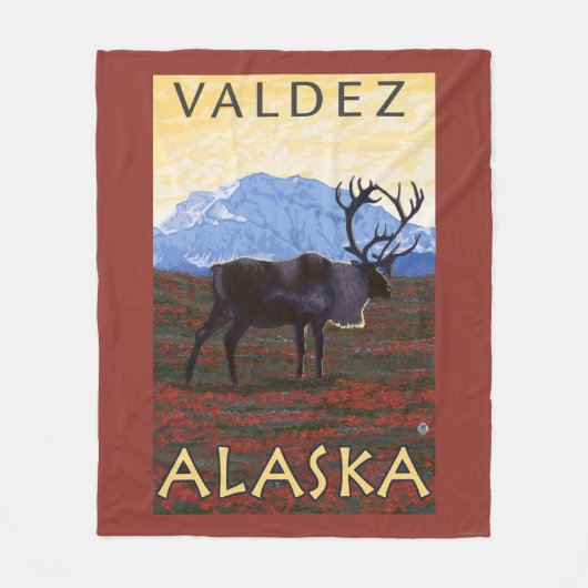 Cariou Scene - Valdez, Alaska Fleece Deken (Voorkant)