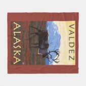 Cariou Scene - Valdez, Alaska Fleece Deken (Voorkant (Horizontaal))