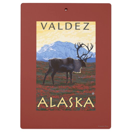 Cariou Scene - Valdez, Alaska Klembord (Achterkant)