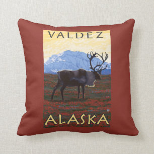 Cariou Scene - Valdez, Alaska Kussen