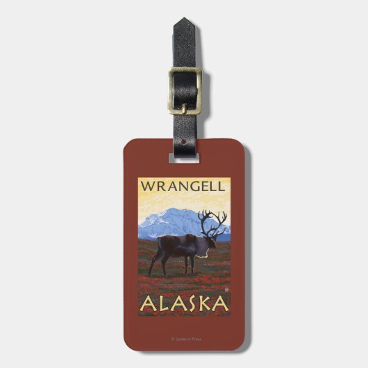 Cariou Scene - Wrangell, Alaska Bagagelabel (Voorkant verticaal)