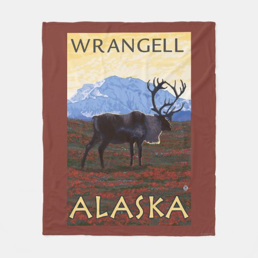 Cariou Scene - Wrangell, Alaska Fleece Deken (Voorkant)