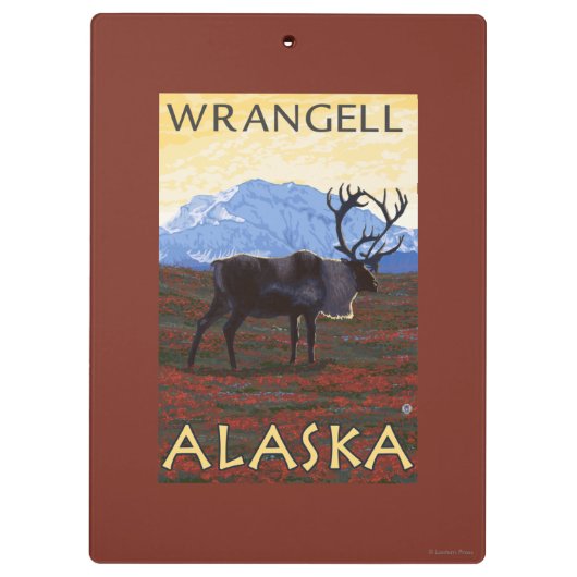 Cariou Scene - Wrangell, Alaska Klembord (Achterkant)