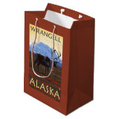 Cariou Scene - Wrangell, Alaska Medium Cadeauzakje (Achterkant Gekanteld)