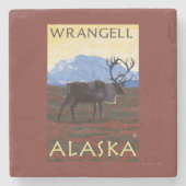 Cariou Scene - Wrangell, Alaska Stenen Onderzetter (Voorkant)