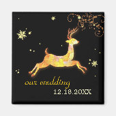 Cariou Winter Wedding Save the Date Magneet (Voorkant)