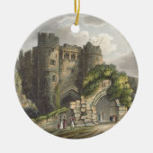 Carisbrook Castle uit 'The Isle of Wight Illustr' Keramisch Ornament (Voorkant)