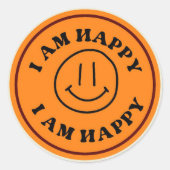 Carita Feliz Pegatina/stickers Ronde Sticker (Voorkant)