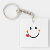 Carita Sonriente con Corazón Sleutelhanger (voorkant)