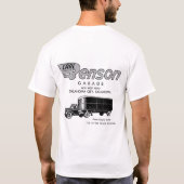 Carl Benson Garage - gevuld T-shirt (Achterkant)