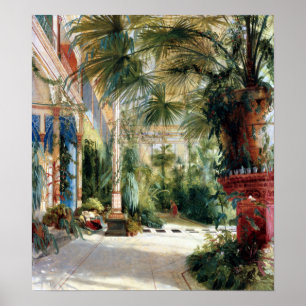 Carl Blechen The Interior of the Palm House Poster