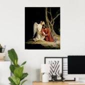Carl Bloch Angel en Jesus Poster (Thuiskantoor)