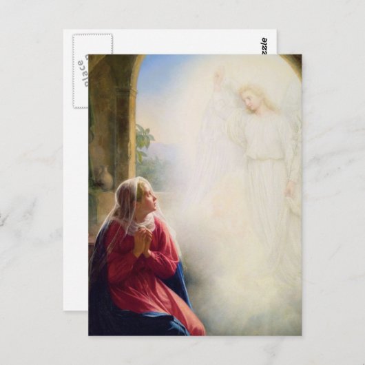 Carl Bloch Annunciation Briefkaart (Voorkant / Achterkant)
