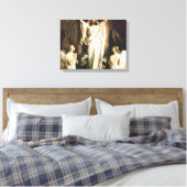 Carl Bloch - Heropleving van Christus Canvas Afdruk (Insitu (Slaapkamer))