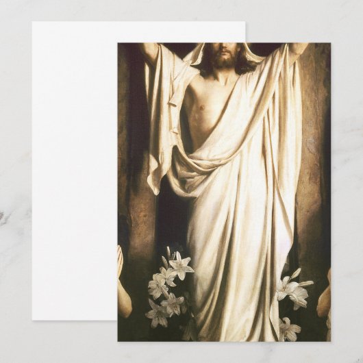 Carl Bloch - Heropleving van Christus Kaart (Voorkant / Achterkant)