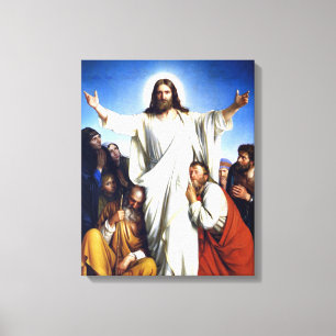 Carl Bloch kunstwerk, Christus Colsulator Canvas Afdruk