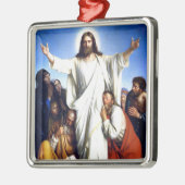 Carl Bloch kunstwerk, Christus Consolator Metalen Ornament (Links)