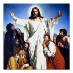 Carl Bloch kunstwerk, Christus Consolator Perfect Poster