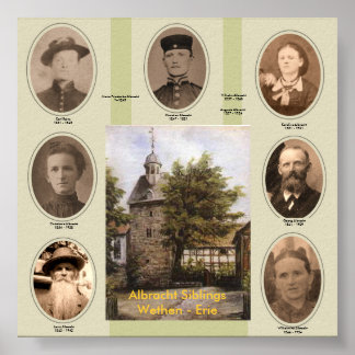 Carl, Christelijk, Christiane, Georg, Karoline, W. Poster