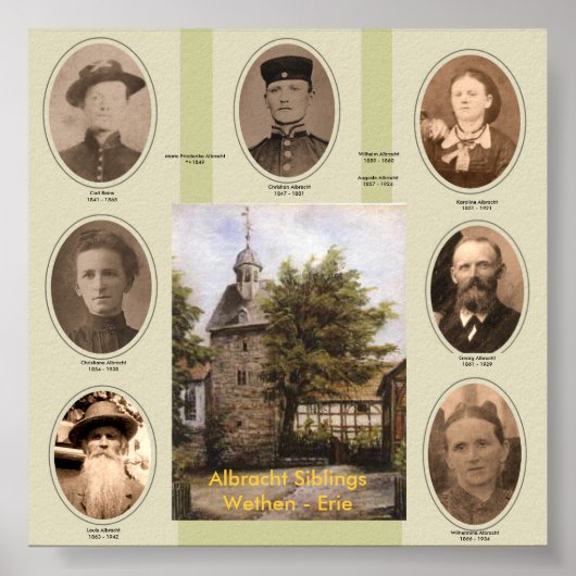 Carl, Christelijk, Christiane, Georg, Karoline, W. Poster (Voorkant)