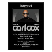 Carl Cox - Event - [UNVRS] Poster (Voorkant)