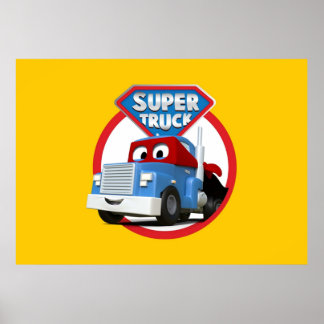 Carl de Super Truck van Car City Poster