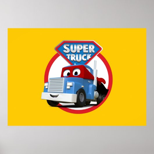 Carl de Super Truck van Car City Poster (Voorkant)