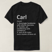 CARL Definition Persoonlijke benaming Funny Birthd T-shirt (Design voorkant)