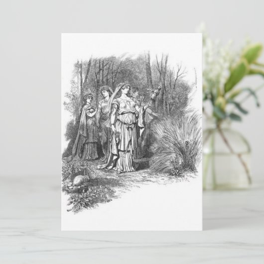 Carl Emil Doepler - Frigg as Ostara Kaart (Staand voorkant)