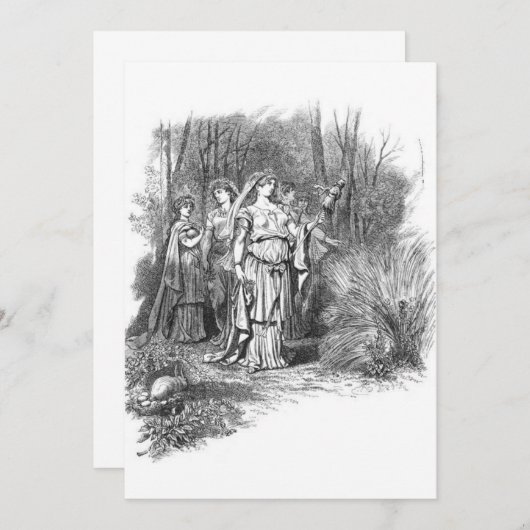 Carl Emil Doepler - Frigg as Ostara Kaart (Voorkant / Achterkant)