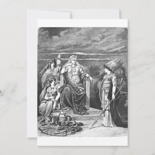 Carl Emil Doepler - Frigg en haar aanhangers Kaart (Voorkant)