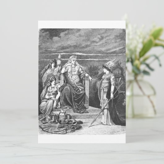 Carl Emil Doepler - Frigg en haar aanhangers Kaart (Staand voorkant)