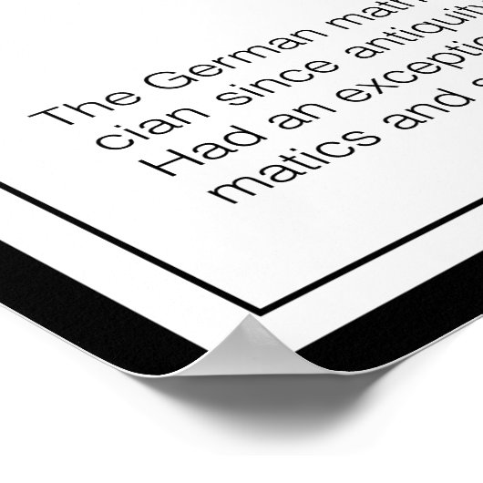 Carl Friedrich Gauss Poster (Hoek)