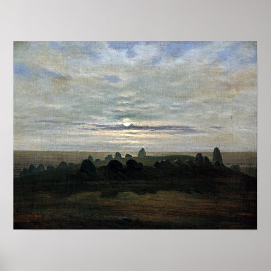 Carl Gustav Carus Stone Age Mound Poster (Voorkant)