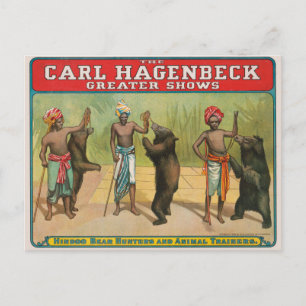 Carl Hagenbeck Circus-Poster Briefkaart