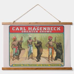  Carl Hagenbeck Circus-Poster Hangend Wandkleed