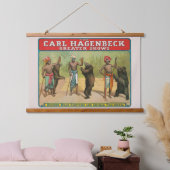 Carl Hagenbeck Circus-Poster Hangend Wandkleed (Slaapkamer)