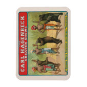  Carl Hagenbeck Circus-Poster Magneet (Verticaal)