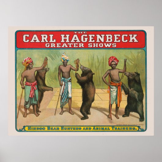  Carl Hagenbeck Circus-Poster Poster (Voorkant)