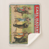Carl Hagenbeck Circus-Poster Sherpa Deken (Voorkant)