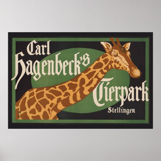 Carl Hagenbeck's Tierpark Circus Poster (Voorkant)