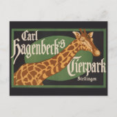  Carl Hagenbeck's Tierpark Circus Poster Briefkaart (Voorkant)