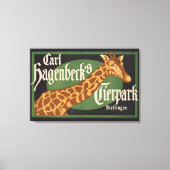 Carl Hagenbeck's Tierpark Circus Poster Canvas Afdruk (Voorkant)